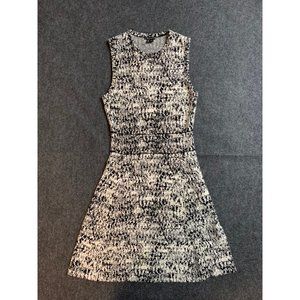 Theoey Dress Petite xsmall greay fit snd flare mini